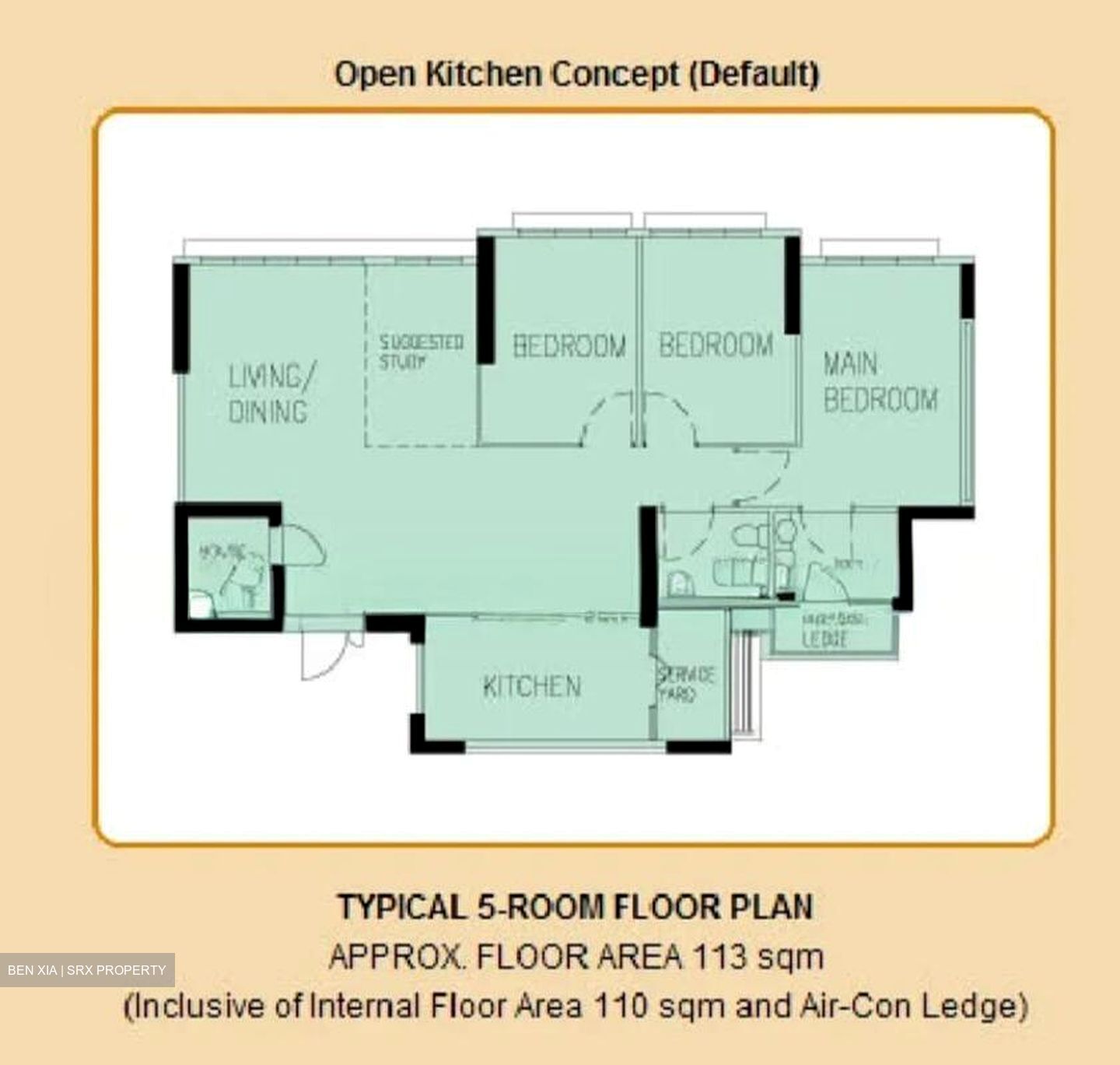 Blk 164A Yung Kuang Court (Jurong West), HDB 5 Rooms #575868071